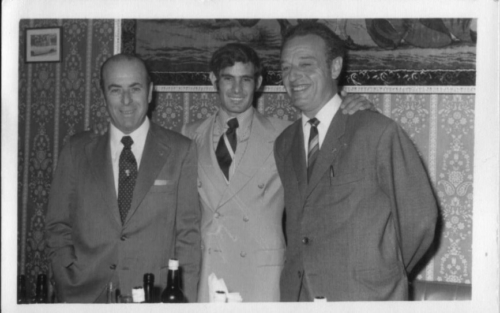 Joaquín Quijano Párraga con Ruiz Miguel y Antonio Ortega, 1970